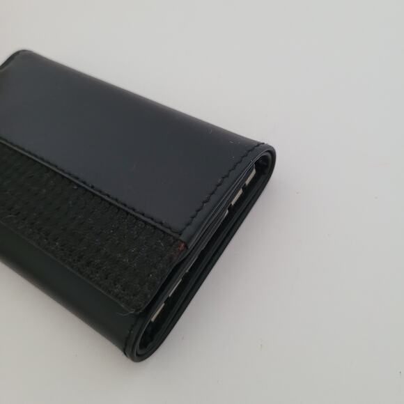 Hunting World Key Card Case Hooks Holder Wallet Logo Black Trifold Desig Italian - Picture 8 of 8